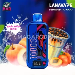 Pod Lana Airship 10000 Puffs - LANAVAPE Airship 10000 Hơi - Lanavape 10K 18 Lana Airship 10000 Puffs LANAVAPE Airship 10000 Hơi Vị Trà Sữa Đào Magapod.vn