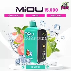 Pod Miou 15000 Puffs Miou 15K 3 Mode tuỳ chỉnh Vị Ổi Lạnh Magapod.vn