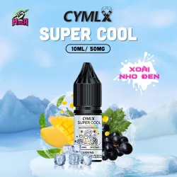 Tinh dầu Saltnic Cymlx Super Cool 10ml - Cymlx Jam Lab Juice 10ml/50MG 22 Tinh dầu Saltnic Cymlx Super Cool 10ml Cymlx Jam Lab Juice 10ml 50MG Vị Xoài Nho Đen Magapod.vn