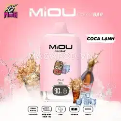 Pod Miou 15000 Puffs - Miou 15K Pod Camobar 15.000 Hơi 22 Pod Miou 15000 Puffs Miou 15K Pod Camobar 15.000 Hơi Disposable Pod Vị Coca Lạnh Magapod.vn