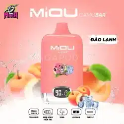 Pod Miou 15000 Puffs Miou 15K Pod Camobar 15.000 Hơi Disposable Pod Vị Đào Lạnh Magapod.vn