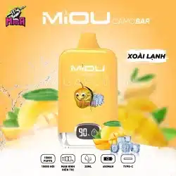 Pod Miou 15000 Puffs - Miou 15K Pod Camobar 15.000 Hơi 14 Pod Miou 15000 Puffs Miou 15K Pod Camobar 15.000 Hơi Disposable Pod Vị Xoài Lạnh Magapod.vn