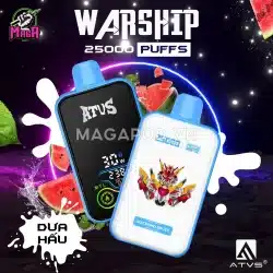 Pod ATVS 25000 Puffs ATVS25000 ATVS Warship ATVS 25K Vị Dưa Hấu Lạnh Magapod.vn