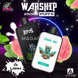 Pod ATVS 25000 Puffs ATVS25000 ATVS Warship ATVS 25K Vị Ổi Lạnh Magapod.vn