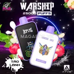 Pod ATVS 25000 Puffs ATVS25000 ATVS Warship ATVS 25K Vị Táo Lạnh Magapod.vn
