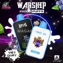 Pod ATVS 25000 Puffs ATVS25000 ATVS Warship ATVS 25K Vị Việt Quất Lạnh Magapod.vn