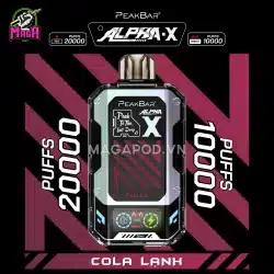 Pod Alpha X 20000 Puffs - Alpha X 20K - Disposable Pod 14 Pod Alpha X 20000 Puffs Alpha X 20K Vị Cola Lạnh Magapod.vn
