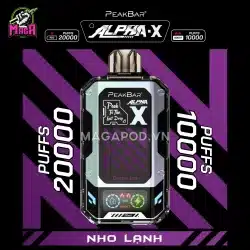 Pod Alpha X 20000 Puffs - Alpha X 20K - Disposable Pod 19 Pod Alpha X 20000 Puffs Alpha X 20K Vị Nho Lạnh Magapod.vn