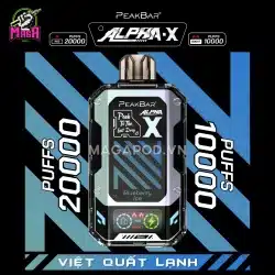 Pod Alpha X 20000 Puffs - Alpha X 20K - Disposable Pod 15 Pod Alpha X 20000 Puffs Alpha X 20K Vị Việt Quất Lạnh Magapod.vn
