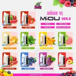 Bảng Vị Pod Miou V5 18000 Puffs Miou Pod 18K hơi Magapod.vn