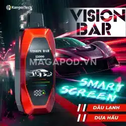 Pod 1 lần Vision Bar 20000 hơi Vị Dâu Lạnh Vision Bar 20K Vị Dưa Hấu Magapod.vn