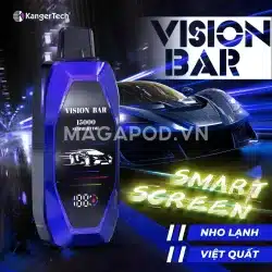 Pod 1 lần Vision Bar 20000 hơi Vị Nho Lạnh Vision Bar 20K Vị Việt Quất Magapod.vn