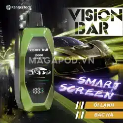 Pod 1 lần Vision Bar 20000 hơi Vị Ổi Lạnh Vision Bar 20K Vị Bạc hà Magapod.vn