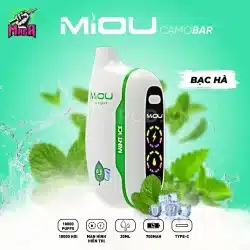 Pod Miou V5 18000 Puffs - Miou Pod 18K hơi 23 Pod Miou V5 18000 Puffs Miou Pod 18K hơi Vị Bạc Hà Magapod.vn
