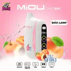 Pod Miou V5 18000 Puffs Miou Pod 18K hơi Vị Đào Lạnh Magapod.vn