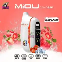 Pod Miou V5 18000 Puffs - Miou Pod 18K hơi 21 Pod Miou V5 18000 Puffs Miou Pod 18K hơi Vị Dâu Lạnh Magapod.vn