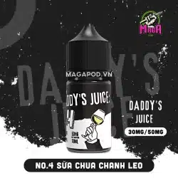 Tinh Dầu Daddy Juice Saltnic 30MG 50MG No.4 Sữa Chua Chanh Leo Magapod.vn