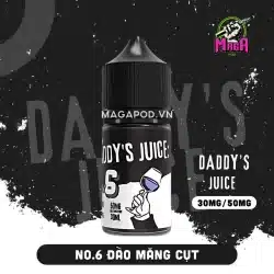 Tinh Dầu Daddy Juice Saltnic 30MG 50MG No.6 Đào Măng Cụt Magapod.vn