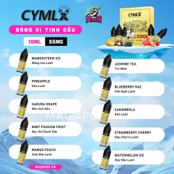 Bảng Vị Tinh dầu Saltnic Cymlx Super Cool 10ml Cymlx Jam Lab Juice 10ml 50MG Magapod.vn