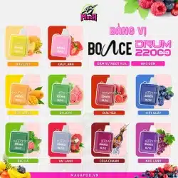 Bảng vị Bounce Drum 22000 Puffs Pod Bounce Vape 22K Magapod.vn