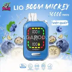 Lio Boom Mickey 30000 Puffs by IJOY Vị Việt Quất Lạnh Magapod.vn