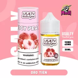 Tinh dầu Saltnic USALTY 40MG 30ml - Phiên Bản Limited Pro 24 Tinh dầu SaltNic USALTY Limited Pro 40MG/60MG 30ml vị đào tiên - Magapod.vn