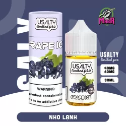 Tinh dầu Saltnic USALTY 40MG 30ml - Phiên Bản Limited Pro 27 Tinh dầu SaltNic USALTY Limited Pro 40MG/60MG 30ml vị nho lạnh - Magapod.vn