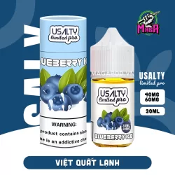 Tinh dầu Saltnic USALTY 40MG 30ml - Phiên Bản Limited Pro 31 Tinh dầu SaltNic USALTY Limited Pro 40MG/60MG 30ml vị việt quất lạnh - Magapod.vn