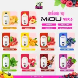 Bảng Vị Pod Miou V6 18000 Puffs Miou V6 18K hơi Magapod.vn