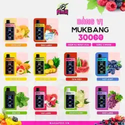 Bảng vị Pod 1 lần Mukbang 30000 Puffs Pod Mukbang 30K Magapod.vn