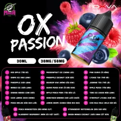 Bảng vị Tinh dầu Salt Nicotine OX Passion Magapod.vn