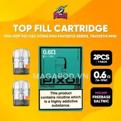 Đầu Pod Aspire Đầu Pod thay thế Aspire Fixo Cartridge 1 Pack 3 Đầu 0.6omh Magapod.vn