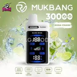 Pod 1 lần Mukbang 30000 Puffs - Pod Mukbang 30K 18 Pod 1 lần Mukbang 30000 Puffs Pod Mukbang 30K Vị Soda Chanh Magapod.vn
