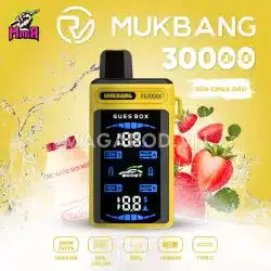 Pod 1 lần Mukbang 30000 Puffs - Pod Mukbang 30K 17 Pod 1 lần Mukbang 30000 Puffs Pod Mukbang 30K Vị Sữa Chua Dâu Magapod.vn