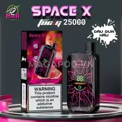 Pod 1 lần Space X 25000 Puffs Pod Space X 25K Dâu Dưa Hấu Magapod.vn