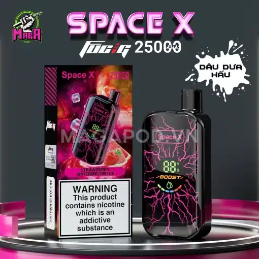 Pod 1 lần Space X 25000 Puffs Pod Space X 25K Dâu Dưa Hấu Magapod.vn