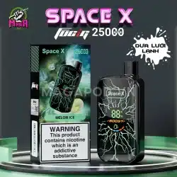 Pod 1 lần Space X 25000 Puffs Pod Space X 25K Dưa Lưới Lạnh Magapod.vn