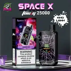 Pod 1 lần Space X 25000 Puffs Pod Space X 25K Nho Lạnh Magapod.vn