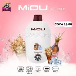 Pod Miou V6 18000 Puffs - Miou V6 18K hơi 22 Pod Miou V6 18000 Puffs Miou V6 18K hơi Vị Coca Lạnh Magapod.vn