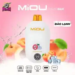 Pod Miou V6 18000 Puffs - Miou V6 18K hơi 18 Pod Miou V6 18000 Puffs Miou V6 18K hơi Vị Đào Lạnh Magapod.vn