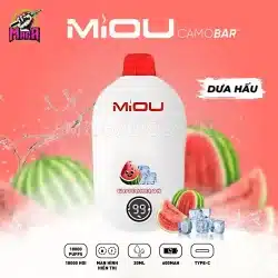 Pod Miou V6 18000 Puffs - Miou V6 18K hơi 20 Pod Miou V6 18000 Puffs Miou V6 18K hơi Vị Dưa Hấu Magapod.vn