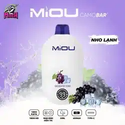 Pod Miou V6 18000 Puffs - Miou V6 18K hơi 17 Pod Miou V6 18000 Puffs Miou V6 18K hơi Vị Nho Lạnh Magapod.vn