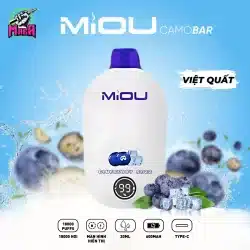 Pod Miou V6 18000 Puffs - Miou V6 18K hơi 15 Pod Miou V6 18000 Puffs Miou V6 18K hơi Vị Việt Quất Magapod.vn