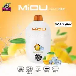 Pod Miou V6 18000 Puffs - Miou V6 18K hơi 14 Pod Miou V6 18000 Puffs Miou V6 18K hơi Vị Xoài Lạnh Magapod.vn