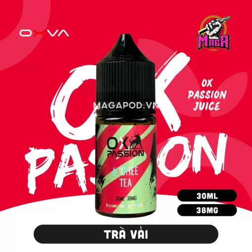 Tinh dầu Salt Nicotine OX Passion Vị Trà Vải 38MG Magapod.vn