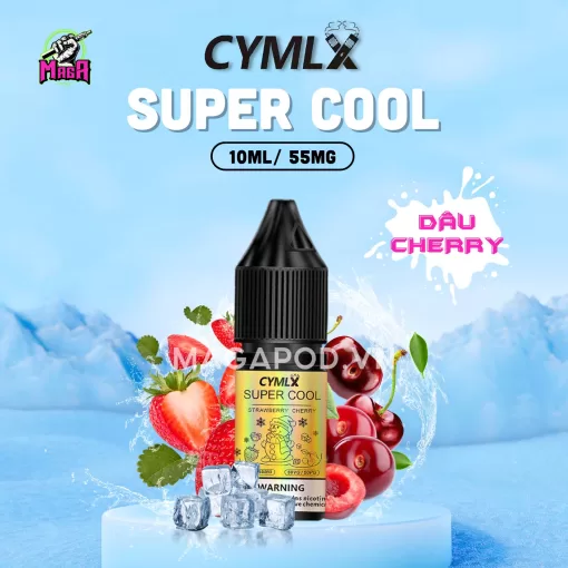 Tinh dầu Saltnic Cymlx Supper Cool Gold 10ml Vị Dâu Cherry Magapod.vn