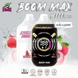 Pod 1 lần Boom Max 30000 Puffs - Disposable Pod 15 Pod 1 lần Boom Max 30000 Puffs Vải Lạnh Magapod.vn