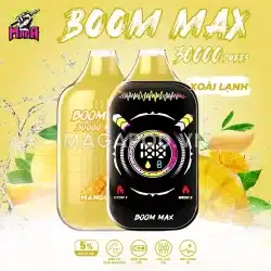 Pod 1 lần Boom Max 30000 Puffs - Disposable Pod 13 Pod 1 lần Boom Max 30000 Puffs Xoài Lạnh Magapod.vn