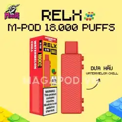 Pod Dầu RELX M Pod - Đầu thay thế Relx 18000 Hơi 20 Pod Dầu RELX M Pod Đầu thay thế Relx 18000 Hơi Dưa Hấu Lạnh