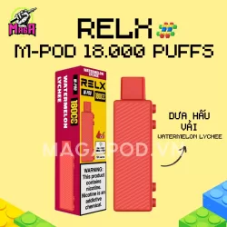 Pod Dầu RELX M Pod - Đầu thay thế Relx 18000 Hơi 15 Pod Dầu RELX M Pod Đầu thay thế Relx 18000 Hơi Dưa Hấu Vải
